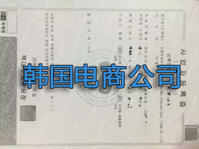 韓國(guó)電商公司注冊(cè)